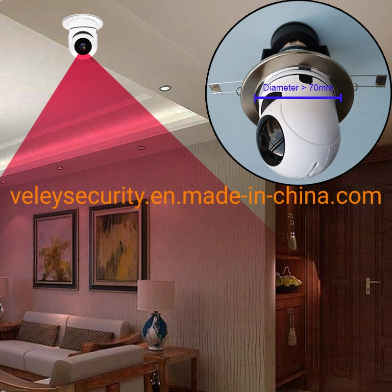 Security Camera Night Vision IR Speed Dome CCTV Camera Tuya Smart 2MP WiFi E27 Lamp Bulb IP Camera Smart Light Bulb WiFi Camera