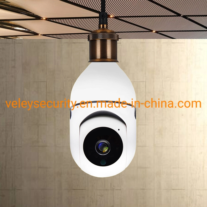 Security Camera Night Vision IR Speed Dome CCTV Camera Tuya Smart 2MP WiFi E27 Lamp Bulb IP Camera Smart Light Bulb WiFi Camera
