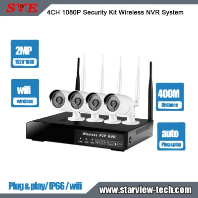 Surveillance 4CH 960p IP CCTV Camera Surveillance Kit Wireless NVR Security System
